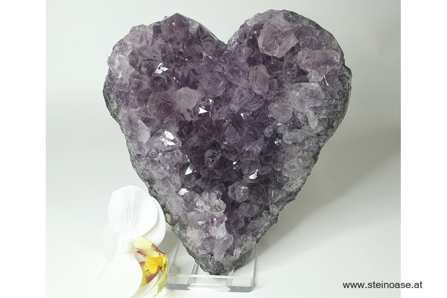 Amethyst Kristall-HERZ